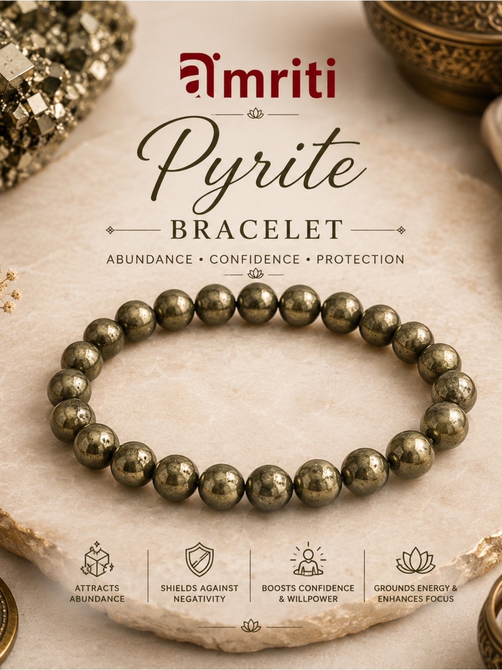 Premium Pyrite Bracelet